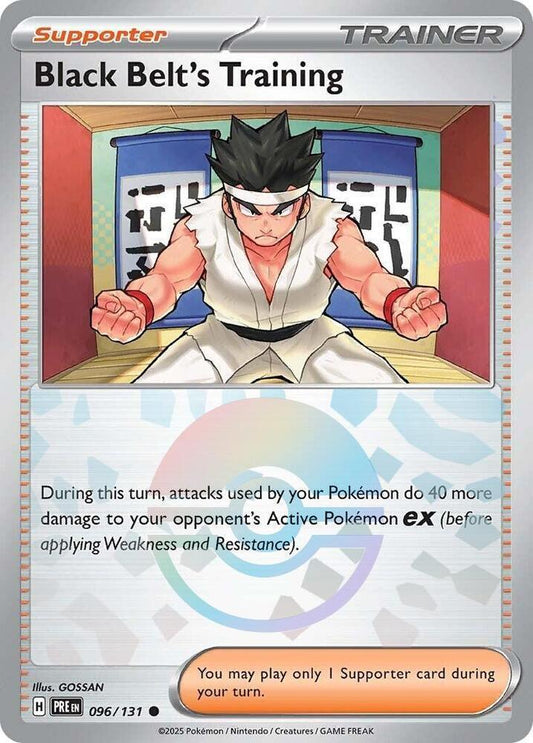 Black Belt's Training - (Poke Ball Pattern) Common SV: Prismatic Evolutions 096/131 NM - Kang's Collectibles