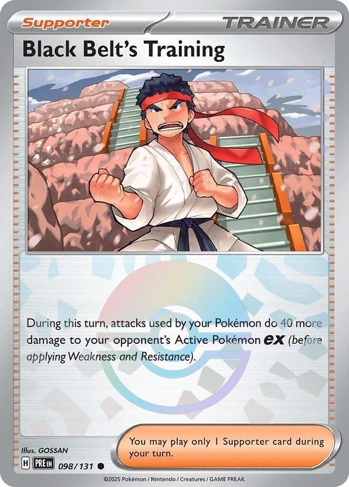 Black Belt's Training - (Poke Ball Pattern) Common SV: Prismatic Evolutions 098/131 NM - Kang's Collectibles