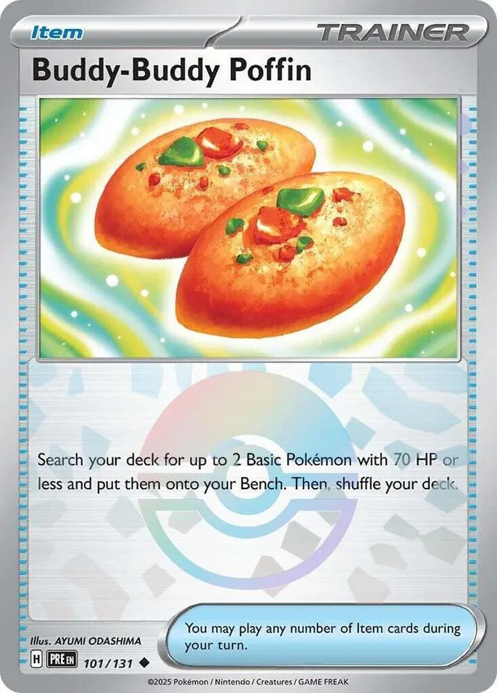 Buddy-Buddy Poffin (Poke Ball Pattern) Uncommon SV: Prismatic Evolutions 101/131 NM - Kang's Collectibles