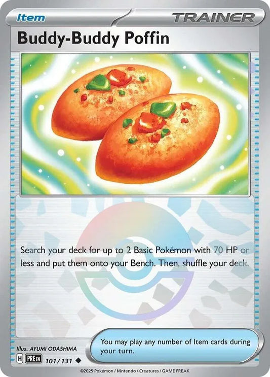 Buddy-Buddy Poffin (Poke Ball Pattern) Uncommon SV: Prismatic Evolutions 101/131 NM - Kang's Collectibles