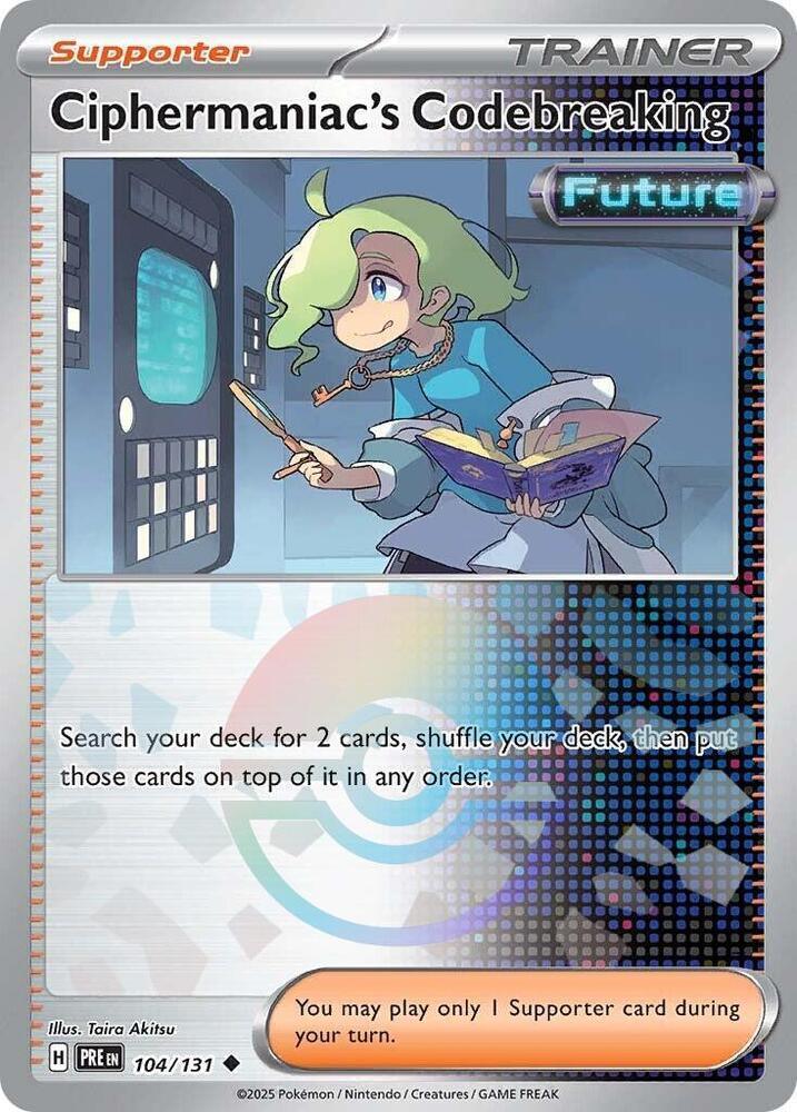 Ciphermaniac's Codebreaking (Poke Ball Pattern) Uncommon SV: Prismatic Evolutions 104/131 NM - Kang's Collectibles
