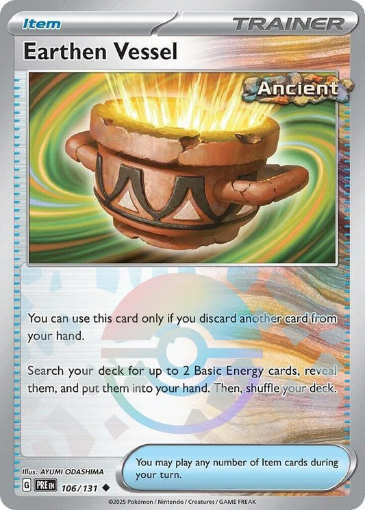 Earthen Vessel (Poke Ball Pattern) Uncommon SV: Prismatic Evolutions 106/131 NM - Kang's Collectibles