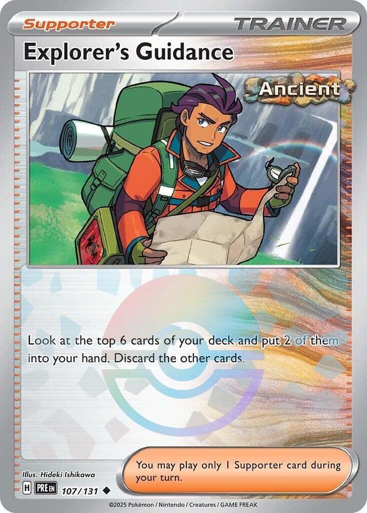 Explorer's Guidance (Poke Ball Pattern) Uncommon SV: Prismatic Evolutions 107/131 NM - Kang's Collectibles