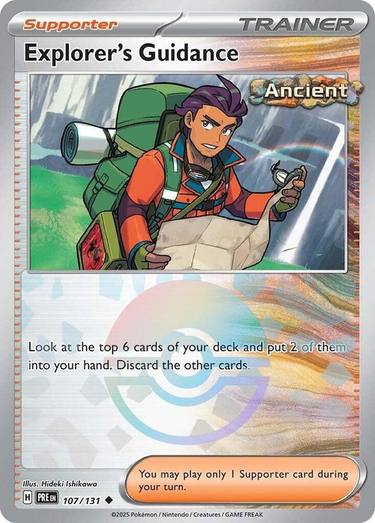 Explorer's Guidance (Poke Ball Pattern) Uncommon SV: Prismatic Evolutions 107/131 NM - Kang's Collectibles