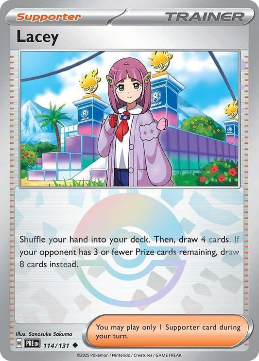 Lacey - (Poke Ball Pattern) Uncommon SV: Prismatic Evolutions 114/131 NM - Kang's Collectibles