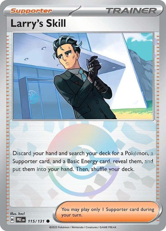 Larry's Skill - (Poke Ball Pattern) Common SV: Prismatic Evolutions 115/131 NM - Kang's Collectibles