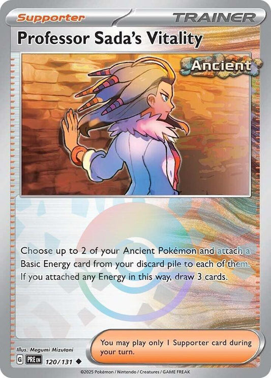 Professor Sada's Vitality (Poke Ball Pattern) Uncommon SV: Prismatic Evolutions 120/131 NM - Kang's Collectibles