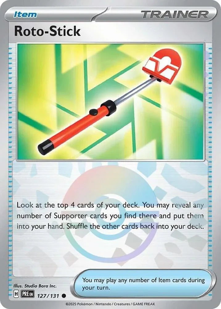 Roto-Stick (Poke Ball Pattern) Common SV: Prismatic Evolutions 127/131 NM - Kang's Collectibles