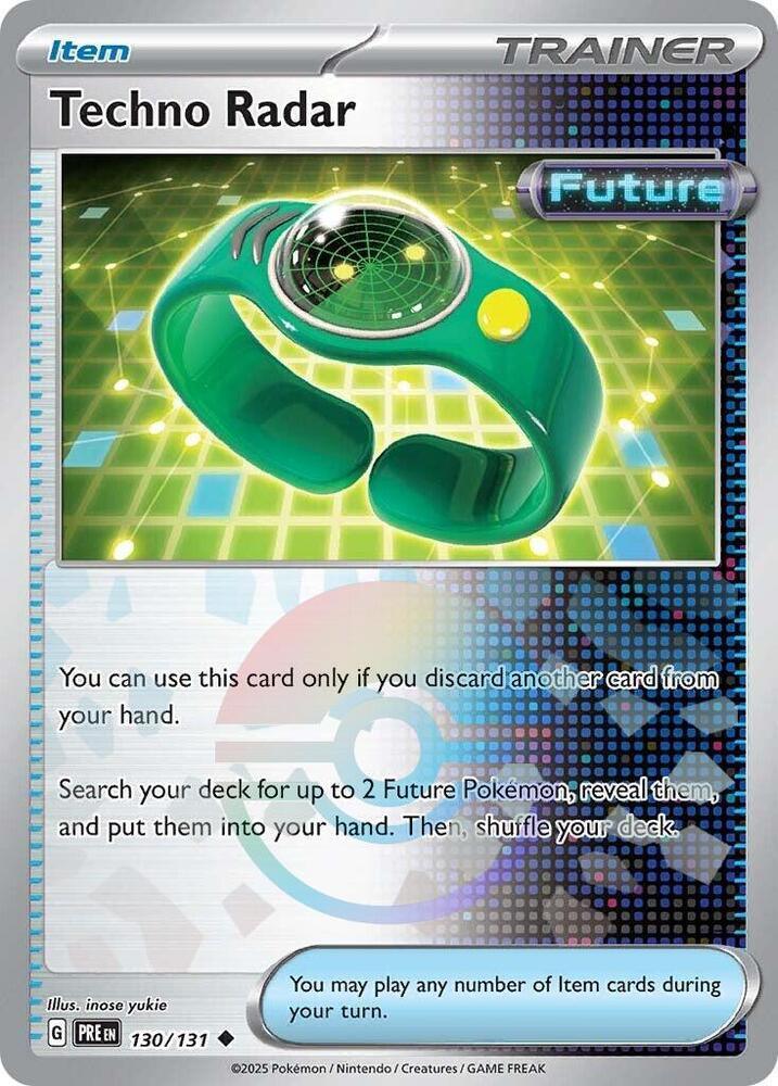 Techno Radar (Poke Ball Pattern) Uncommon SV: Prismatic Evolutions 130/131 NM - Kang's Collectibles