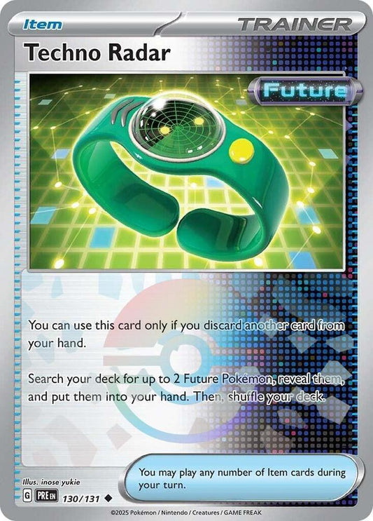Techno Radar (Poke Ball Pattern) Uncommon SV: Prismatic Evolutions 130/131 NM - Kang's Collectibles