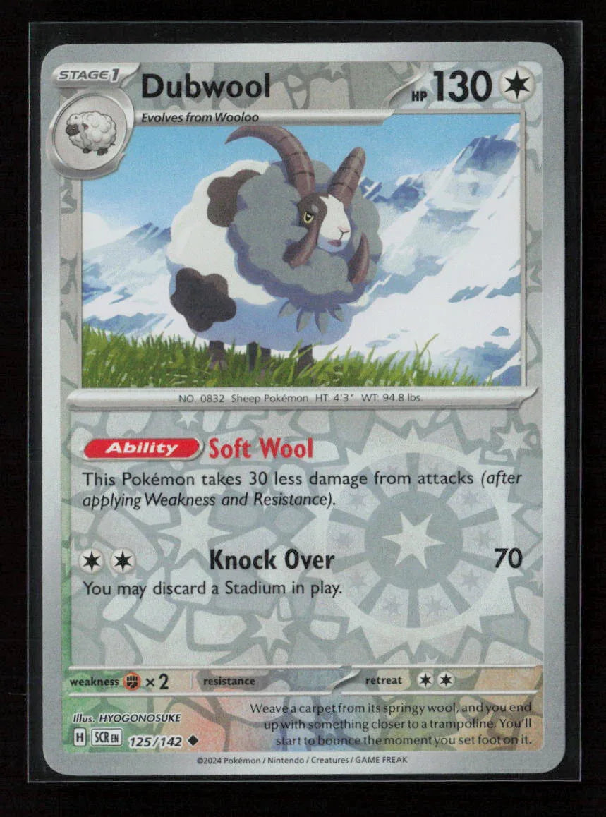 Dubwool Uncommon SV07: Stellar Crown 125/142 NM - Kang's Collectibles