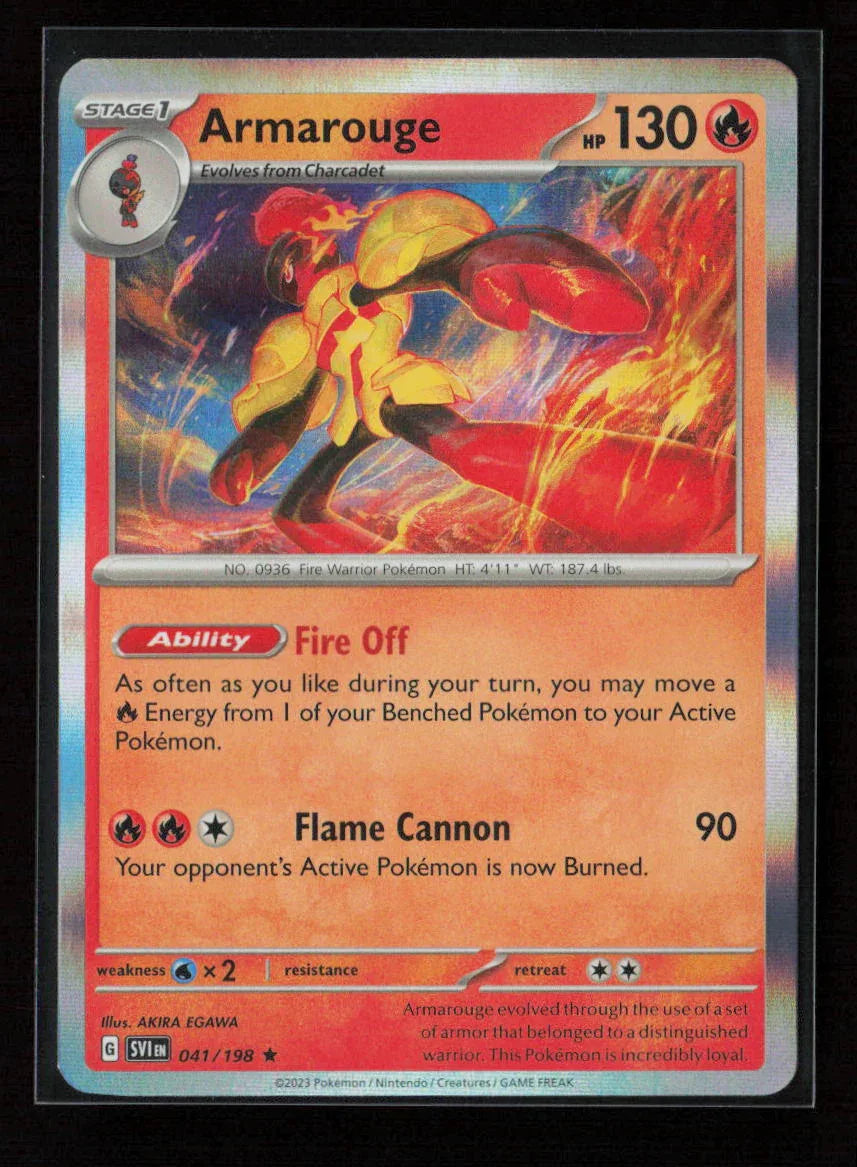 Armarouge - Rare SV01: Scarlet & Violet Base Set 041/198 NM - Kang's Collectibles
