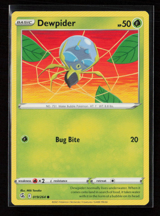 Dewpider Common SWSH08: Fusion Strike 019/264 LP