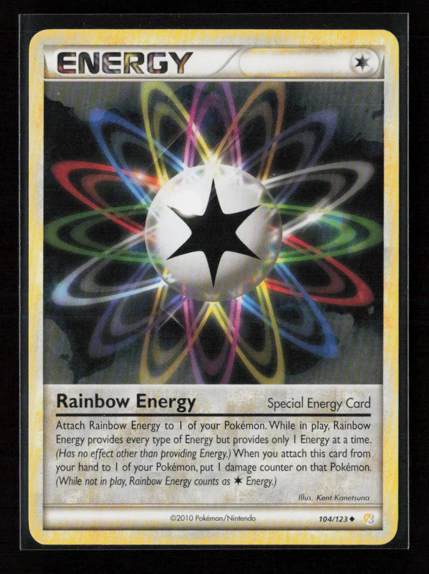 Rainbow Energy Uncommon HeartGold SoulSilver 104/123 LP - Kang's Collectibles