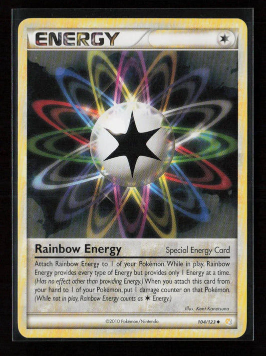 Rainbow Energy Uncommon HeartGold SoulSilver 104/123 LP - Kang's Collectibles