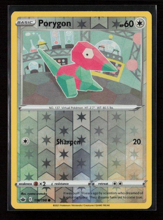 Porygon Common SWSH06: Chilling Reign 116/198 NM