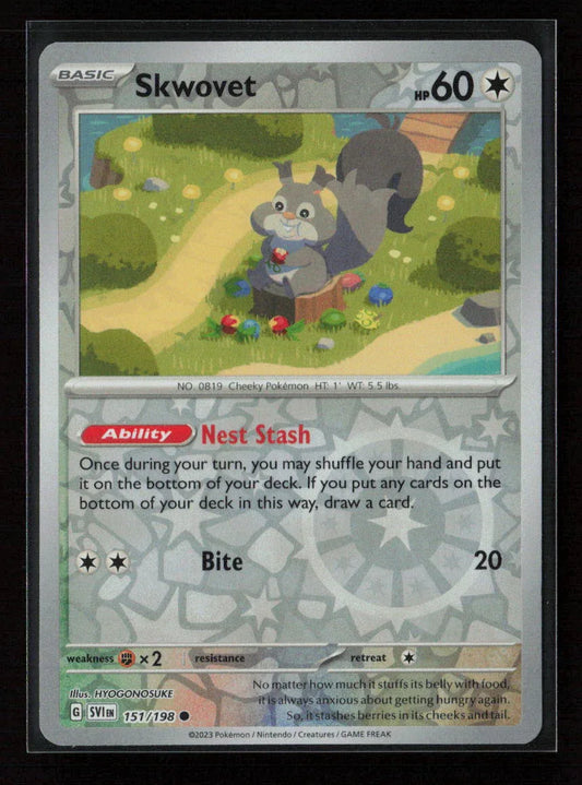 Skwovet - Common SV01: Scarlet & Violet Base Set 151/198 NM - Kang's Collectibles