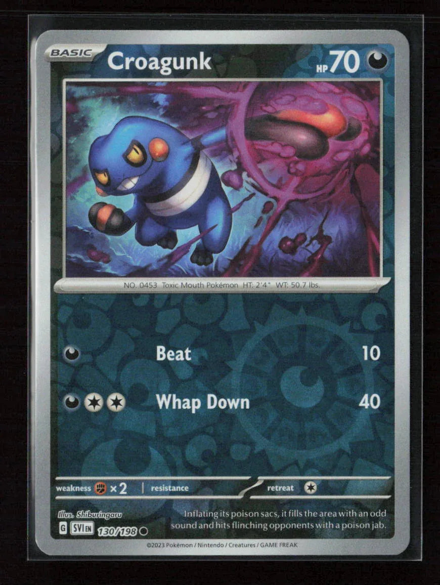 Croagunk Common SV01: Scarlet & Violet Base Set 130/198 NM - Kang's Collectibles
