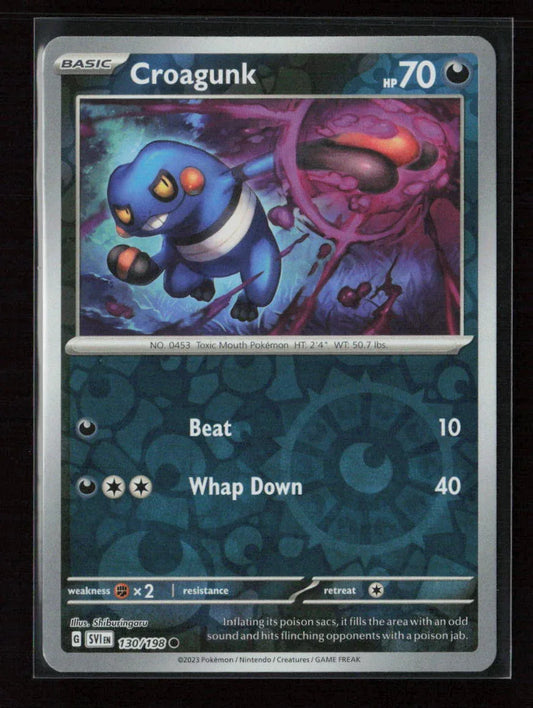 Croagunk Common SV01: Scarlet & Violet Base Set 130/198 NM - Kang's Collectibles