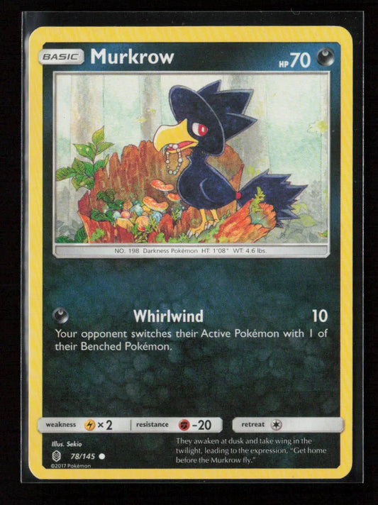 Murkrow Common SM - Guardians Rising 78/145 NM - Kang's Collectibles