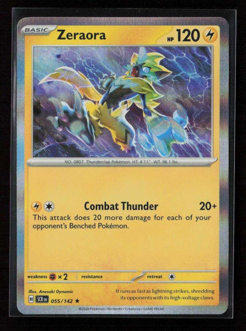 Zeraora Rare SV07: Stellar Crown 055/142 NM - Kang's Collectibles