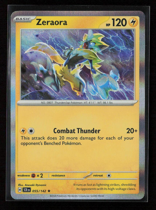 Zeraora Rare SV07: Stellar Crown 055/142 NM - Kang's Collectibles