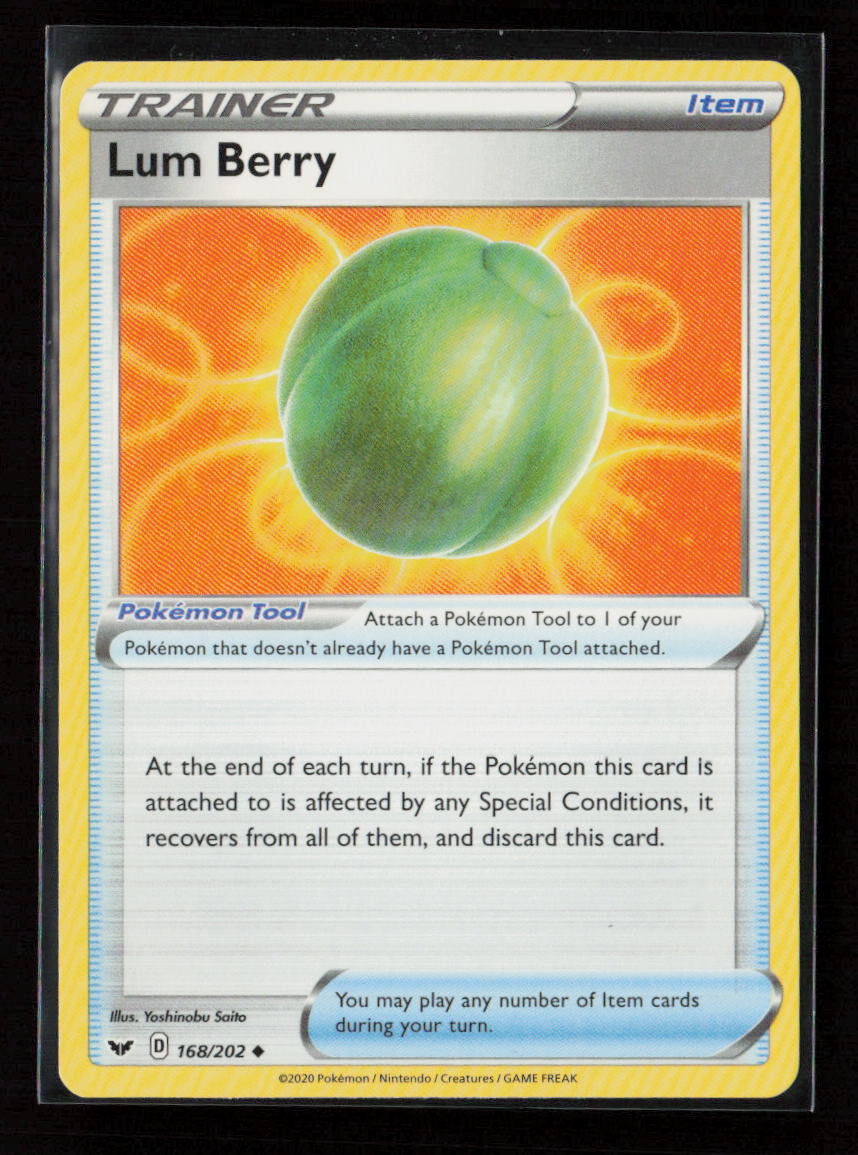 Lum Berry Uncommon SWSH01: Sword & Shield Base Set 168/202 LP