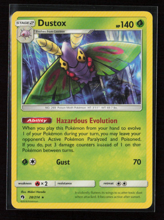Dustox Rare SM - Lost Thunder 28/214 LP