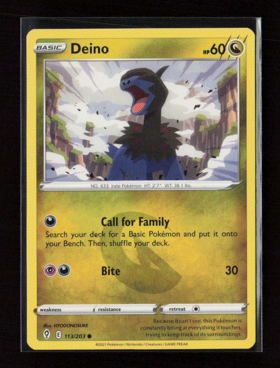 Deino Common SWSH07: Evolving Skies 113/203 LP