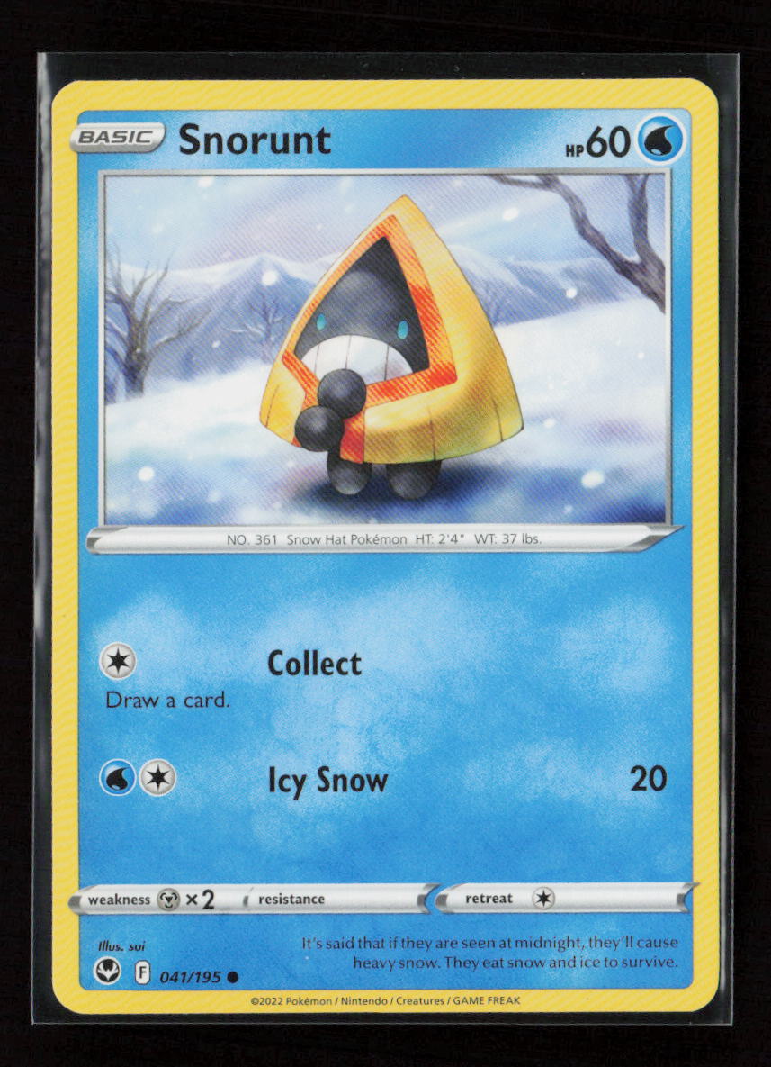 Snorunt Common SWSH12: Silver Tempest 041/195 LP