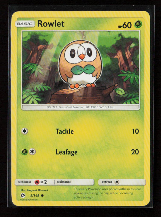 Rowlet Common SM Base Set 9/149 LP