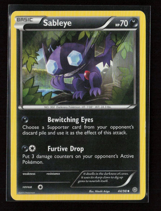 Sableye Uncommon XY - Ancient Origins 44/98 LP - Kang's Collectibles