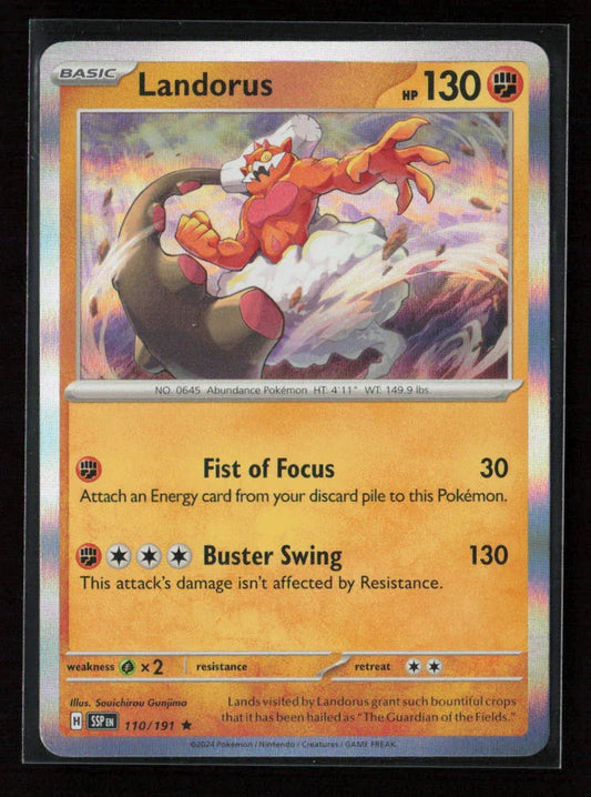 Landorus Rare SV08: Surging Sparks 110/191 NM - Kang's Collectibles