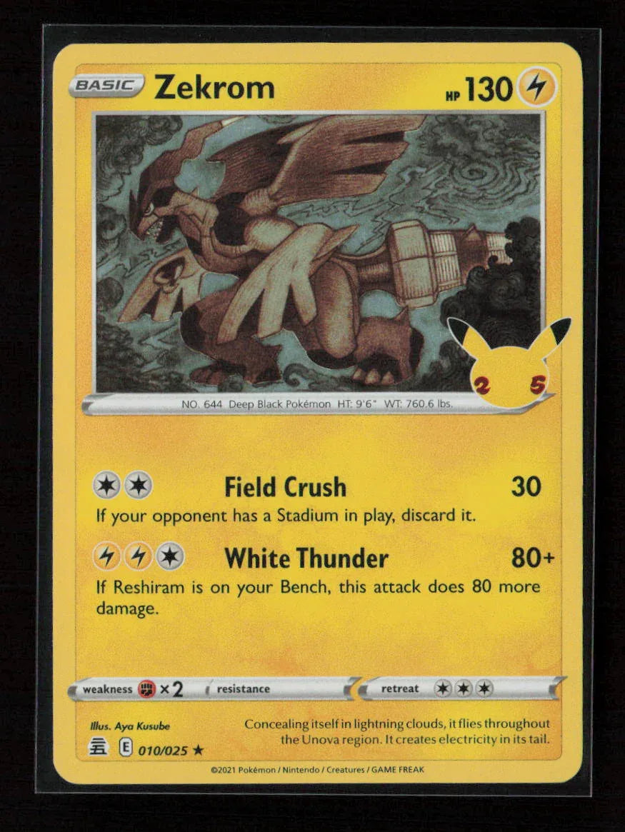 Zekrom Holo Rare Celebrations 010/025 NM - Kang's Collectibles