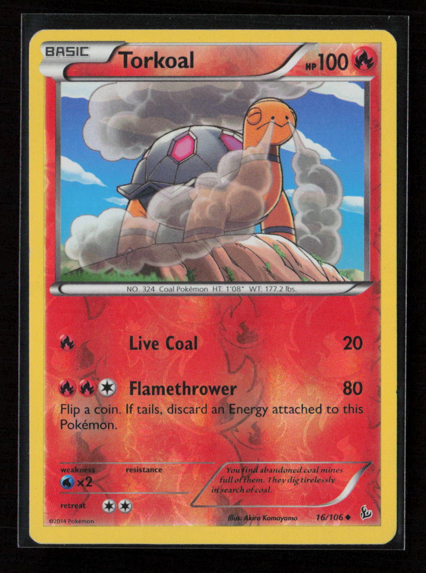 Torkoal Uncommon XY - Flashfire 16/106 LP