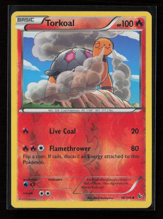 Torkoal Uncommon XY - Flashfire 16/106 LP