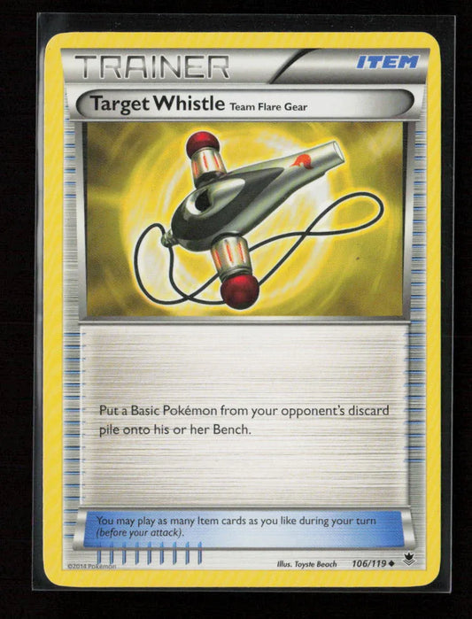 Target Whistle Uncommon XY - Phantom Forces 106/119 LP - Kang's Collectibles
