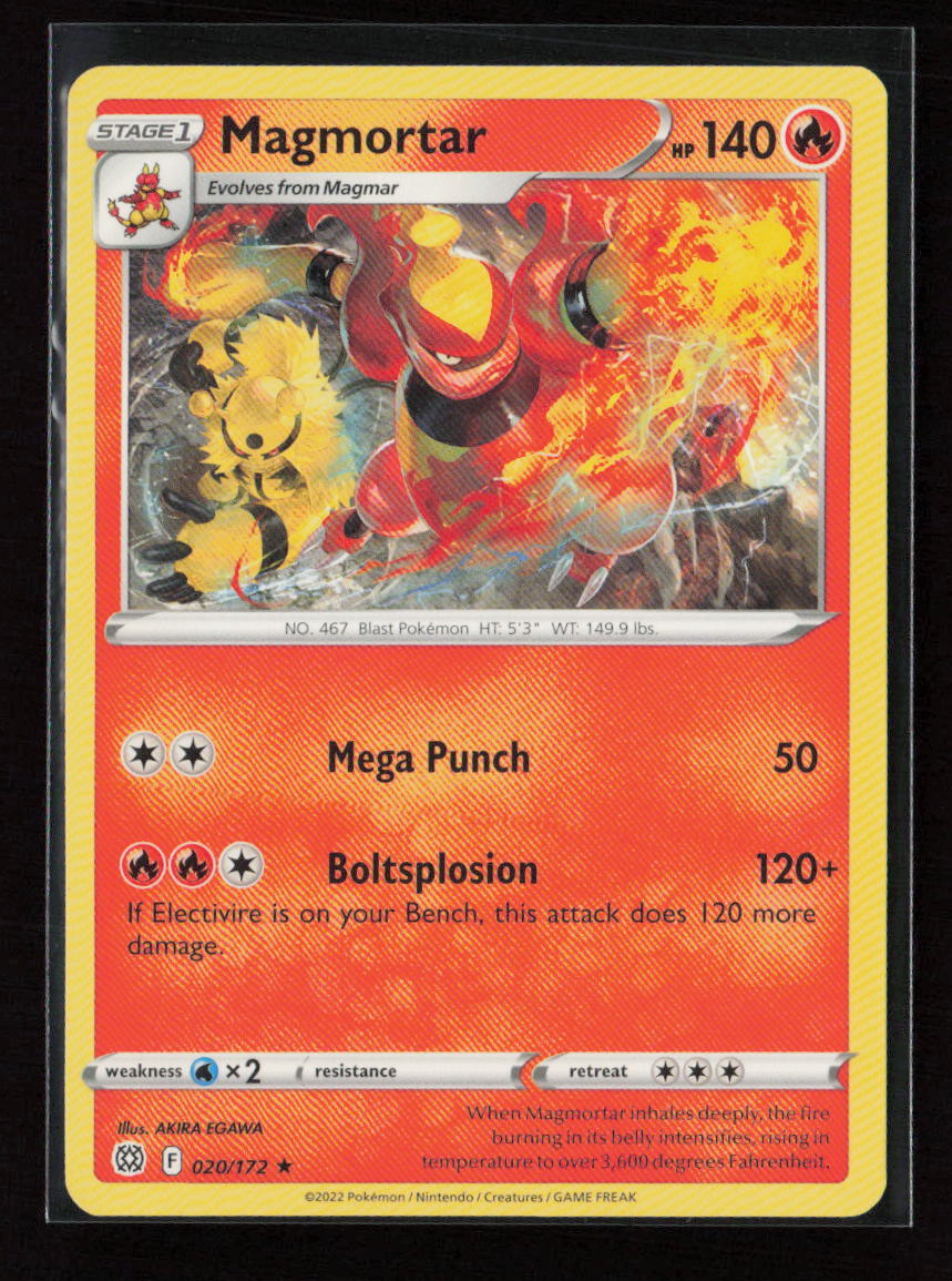 Magmortar Rare SWSH09: Brilliant Stars 020/172 LP