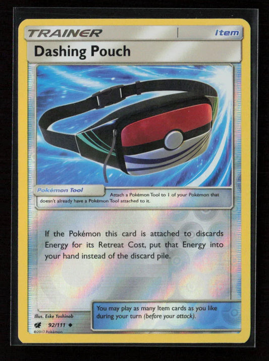 Dashing Pouch Uncommon SM - Crimson Invasion 92/111 LP - Kang's Collectibles