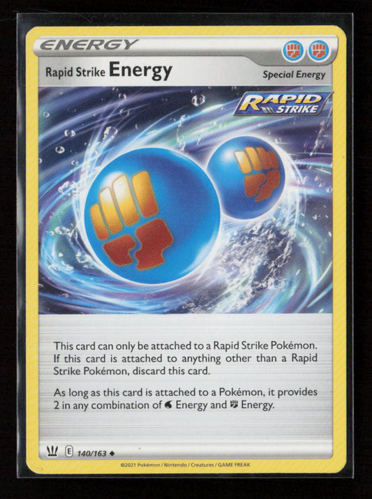 Rapid Strike Energy Uncommon SWSH05: Battle Styles 140/163 LP