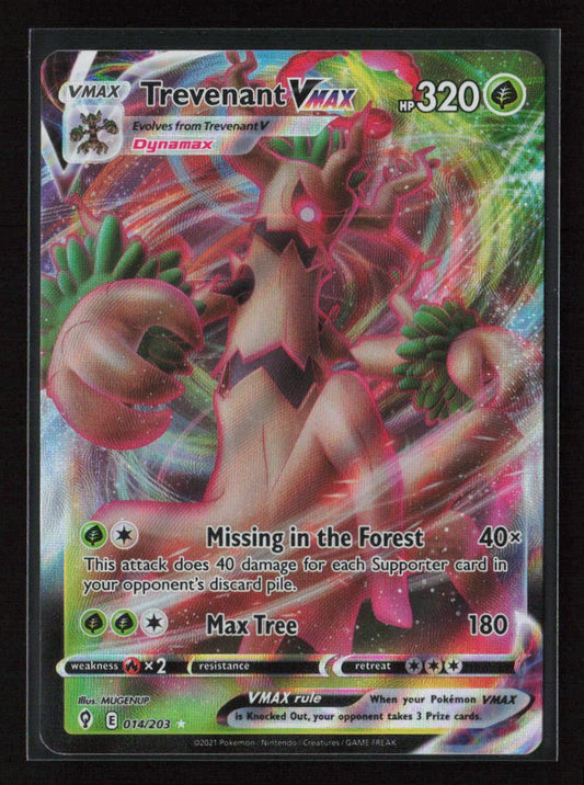 Trevenant VMAX Ultra Rare SWSH07: Evolving Skies 014/203 NM - Kang's Collectibles