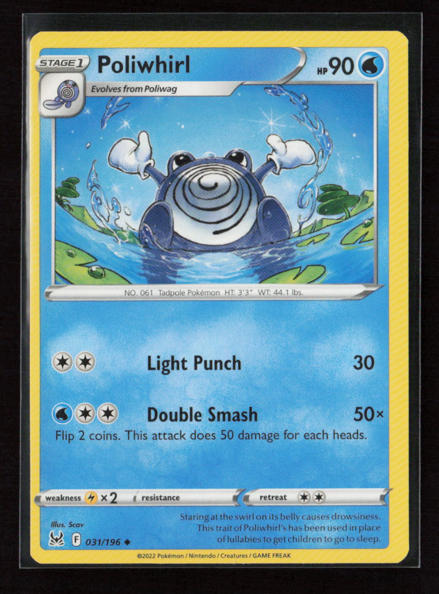 Poliwhirl Uncommon SWSH11: Lost Origin 031/196 LP