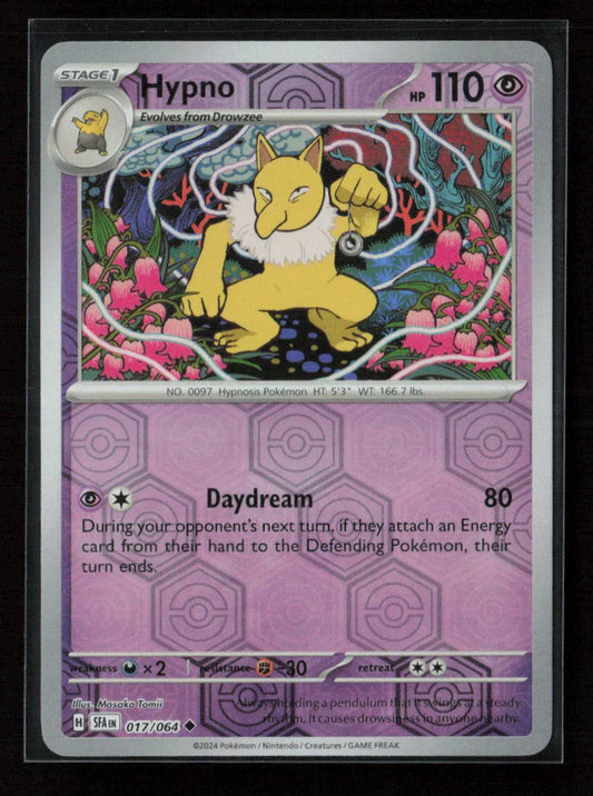 Hypno Uncommon SV: Shrouded Fable 017/064 NM - Kang's Collectibles