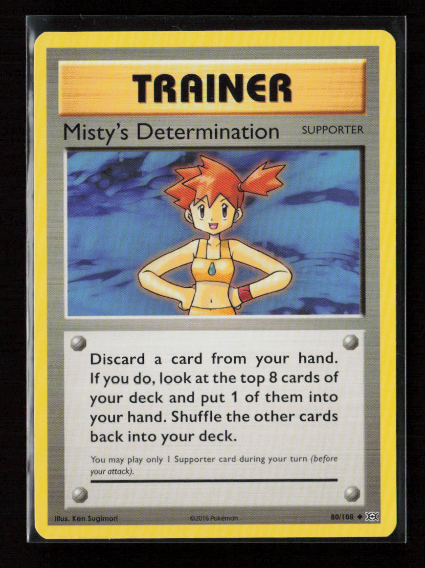 Misty's Determination Uncommon XY - Evolutions 80/108 LP