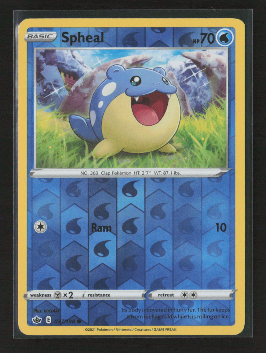 Spheal Common SWSH06: Chilling Reign 037/198 LP