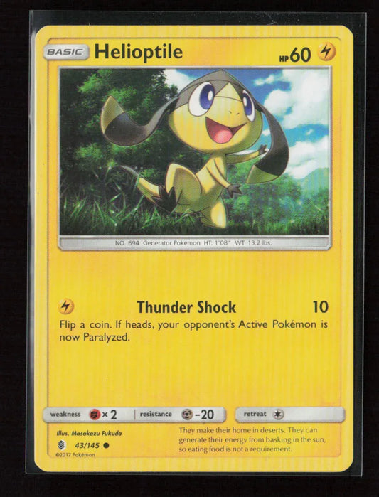 Helioptile Common SM - Guardians Rising 43/145 LP - Kang's Collectibles