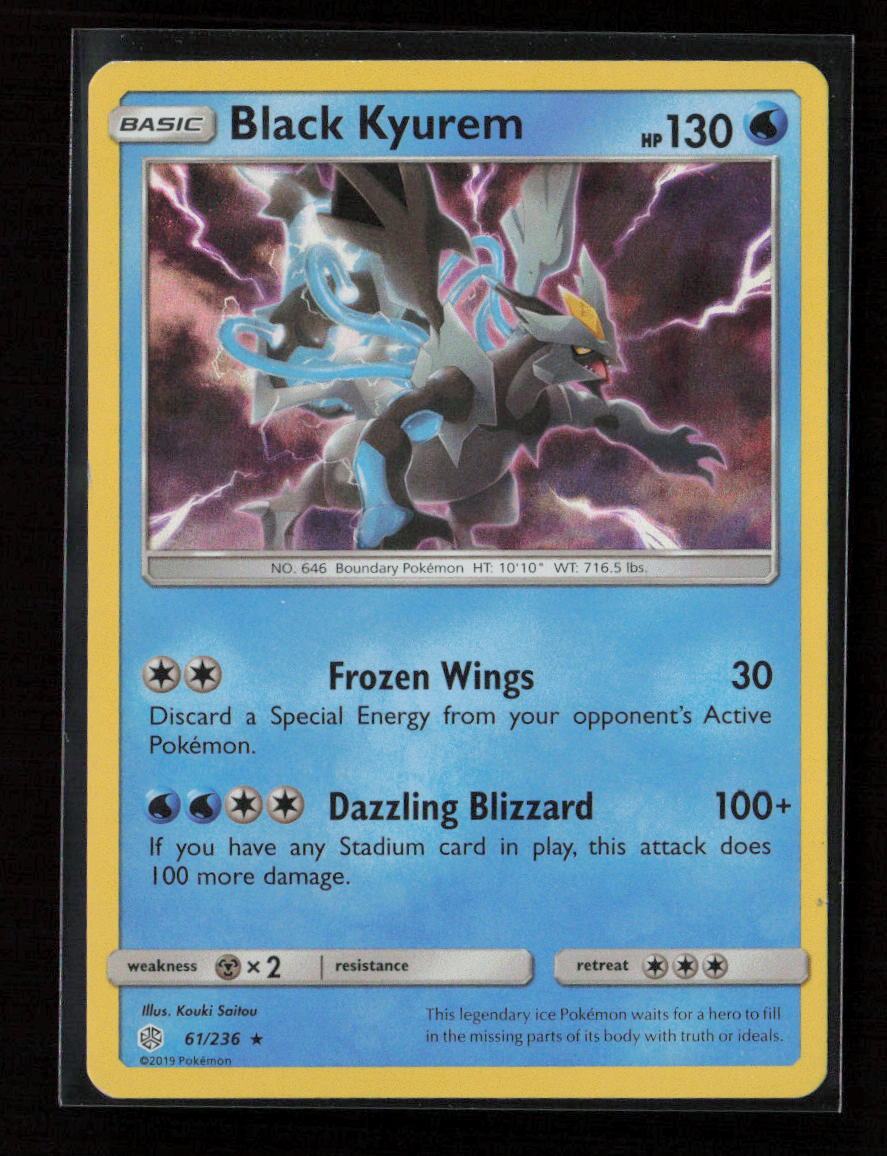 Black Kyurem Holo Rare SM - Cosmic Eclipse 61/236 LP
