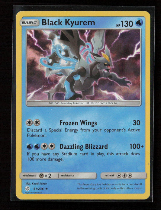 Black Kyurem Holo Rare SM - Cosmic Eclipse 61/236 LP