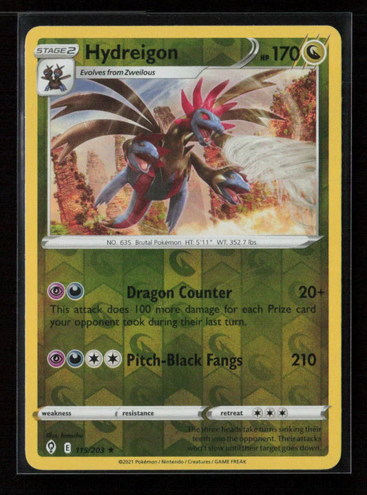Hydreigon Holo Rare SWSH07: Evolving Skies 115/203 NM - Kang's Collectibles