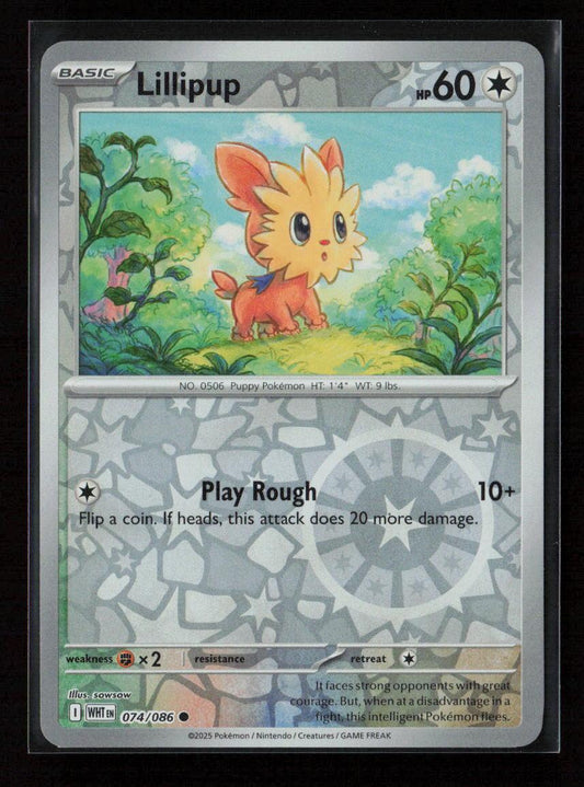Lillipup Common SV: White Flare 074/086 NM - Kang's Collectibles